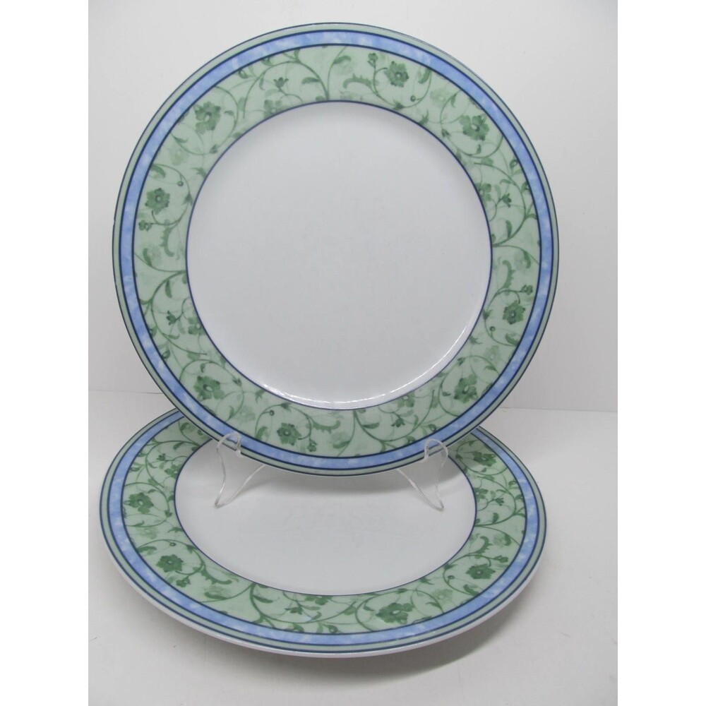 Wedgwood Home Watercolour  10 1/2" Dinner Plates Made In Portugal Set Of 2